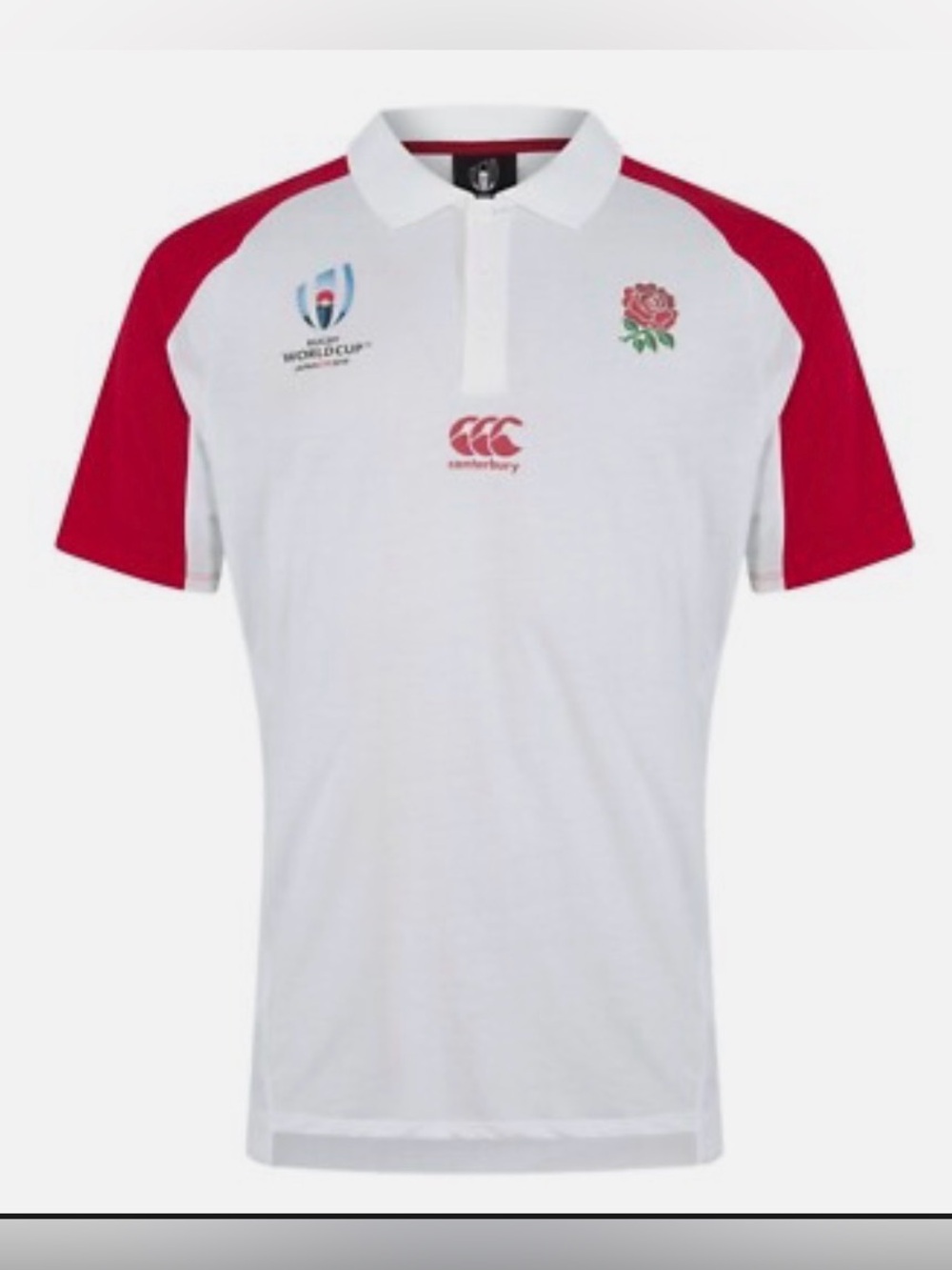 Vintage 2019 Team England 🏴󠁧󠁢󠁥󠁮󠁧󠁿🏉 Rugby World Cup jersey polo shirt Canterbury